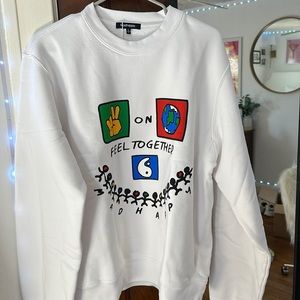Madhappy vintage piece on earth crewneck.